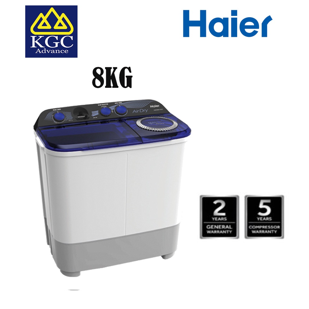 Haier Semi Auto Washing Machine Washer (8kg) HWM80-SX3